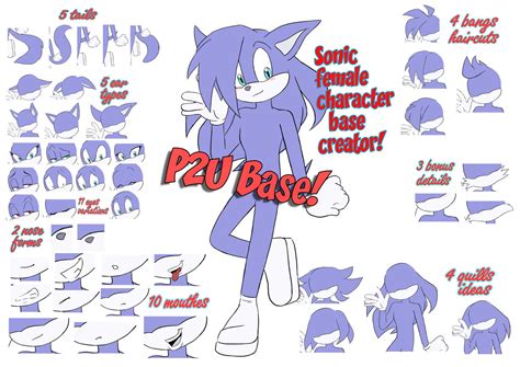 sonic character creator female deviantart.